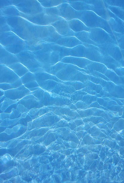 Clear blue water stock photo