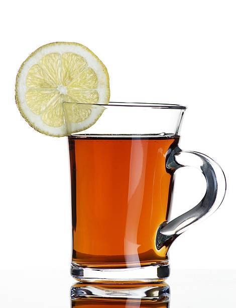 Tea with lemon stock photo