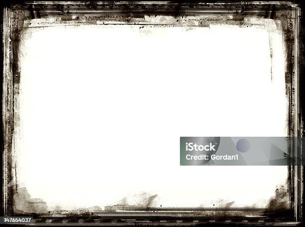 Grunge Frame Stock Photo - Download Image Now - Abstract, Antique, At The Edge Of