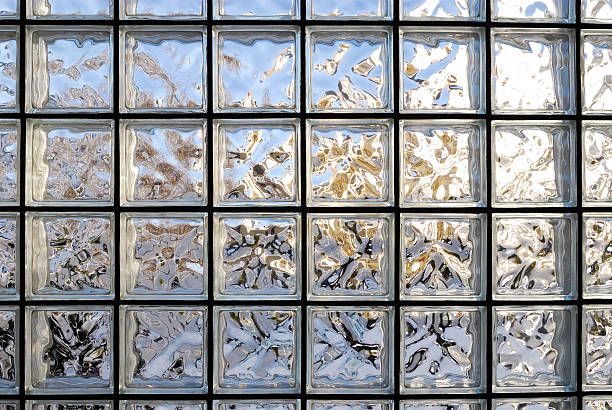 Frosted Glass Tile Window stock photo