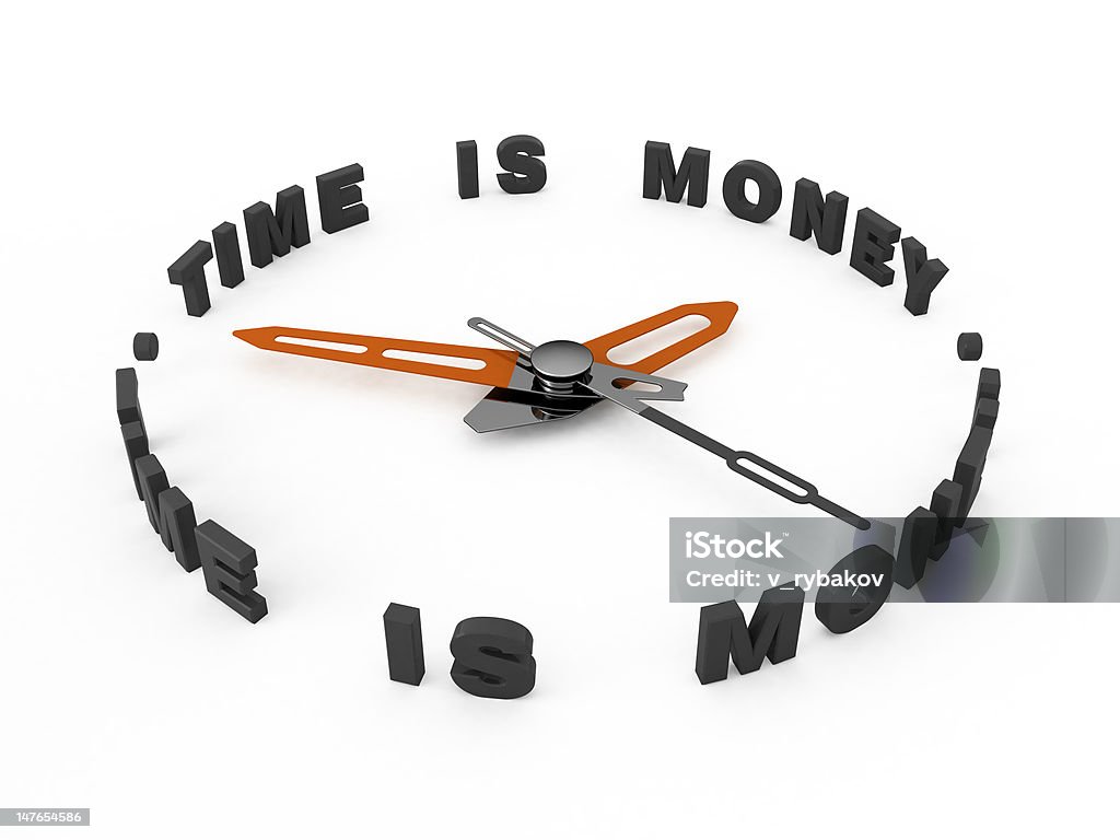 Zeit ist Geld. - Lizenzfrei Armbanduhr Stock-Foto