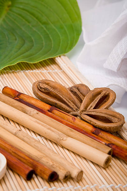 istock The bamboo and shell of an exotic fruit 147655027
