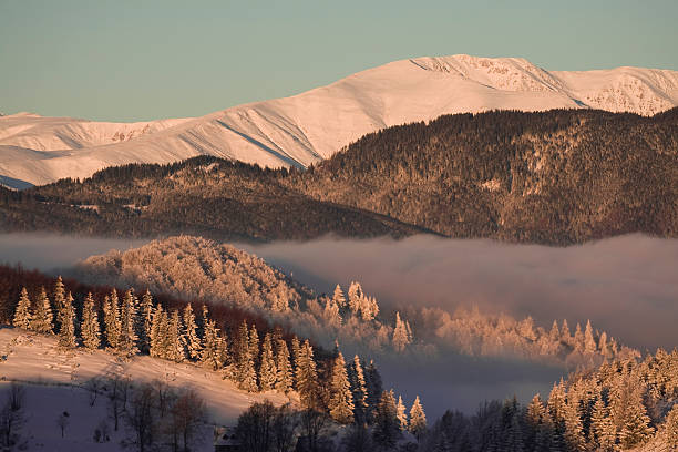 Winter mountain  Landscape stock photo