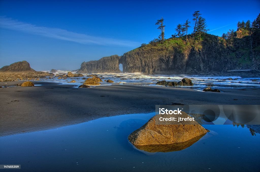 Piscines de beauté: La plage Second, La Push, État de Washington - Photo de État de Washington libre de droits