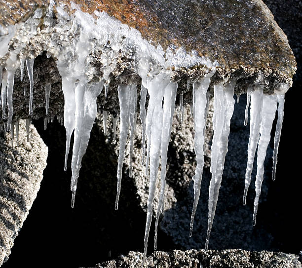 melting Icicles stock photo