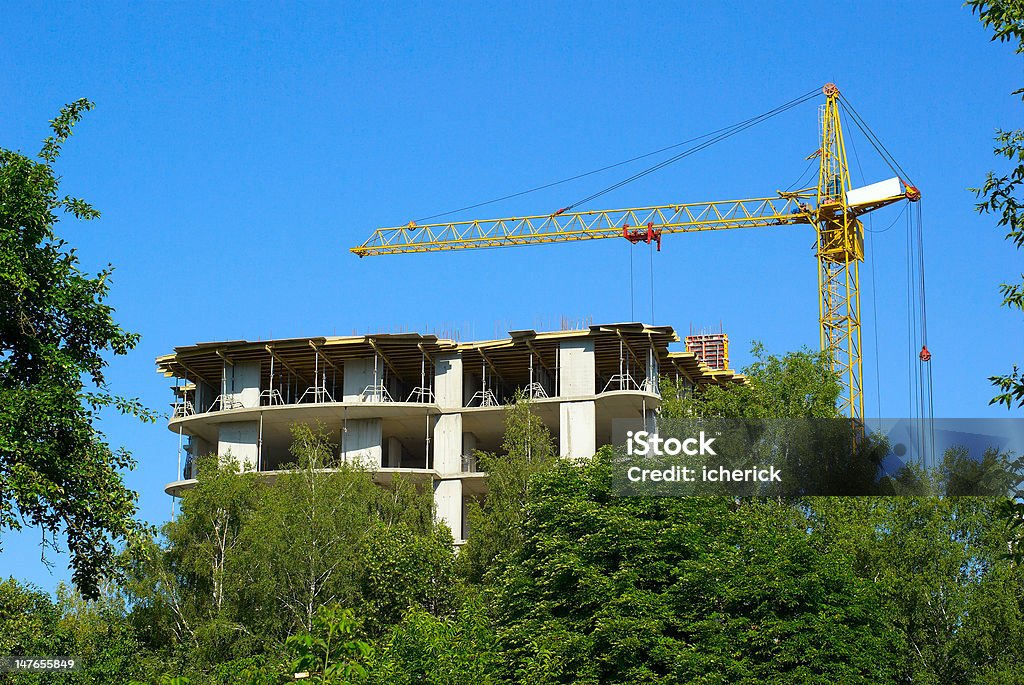 crane - Foto de stock de Armação de Construção royalty-free