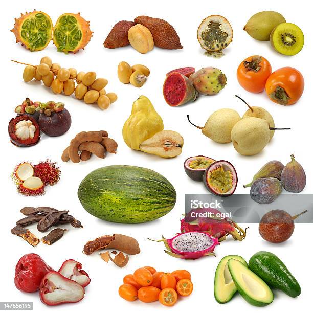 Coleção De Frutas - Fotografias de stock e mais imagens de Diospireiro - Diospireiro, Marmelo, Abacate