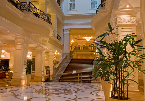Luxurious lobby of a five star hotel