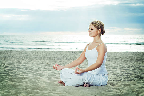 Meditation. stock photo