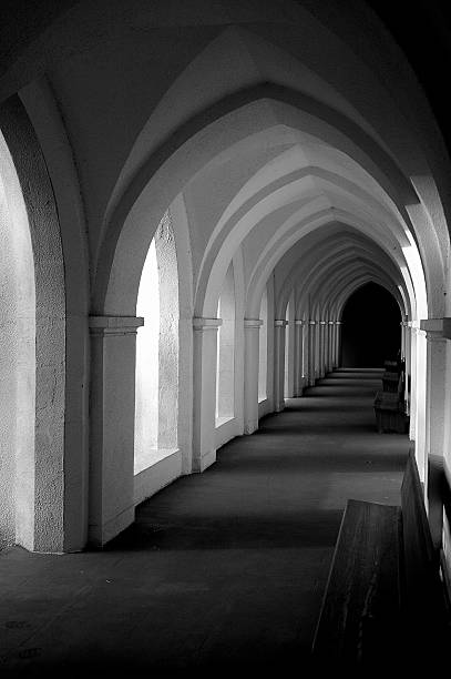 Medieval Monastery stock photo