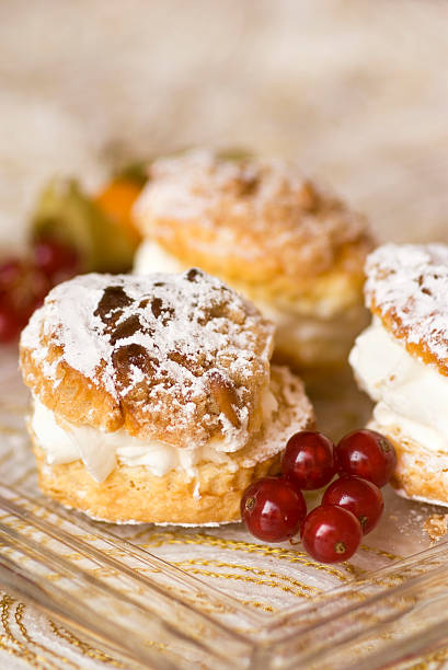 istock whipped cream cake with gooseberries 147657547
