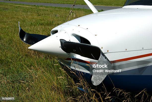 Damaged Airplane Stock Photo - Download Image Now - Airplane, Damaged, Misfortune