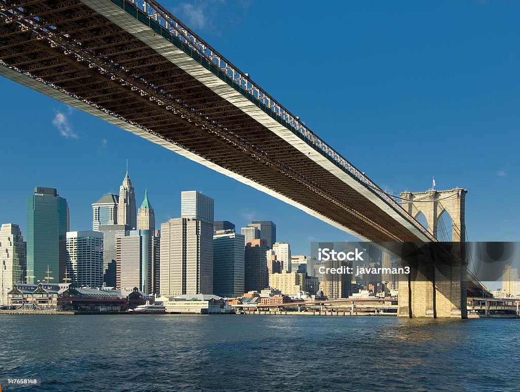 brooklyn bridge, new york, Stany Zjednoczone - Zbiór zdjęć royalty-free (Architektura)