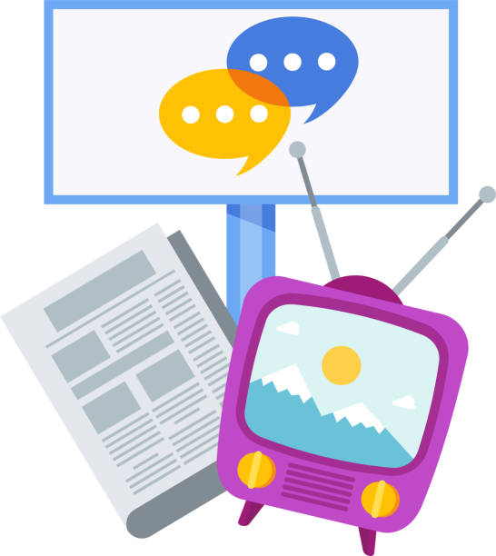 istock Billboard, TV and newspaper. Advertising and promotion icon. 1476583296
