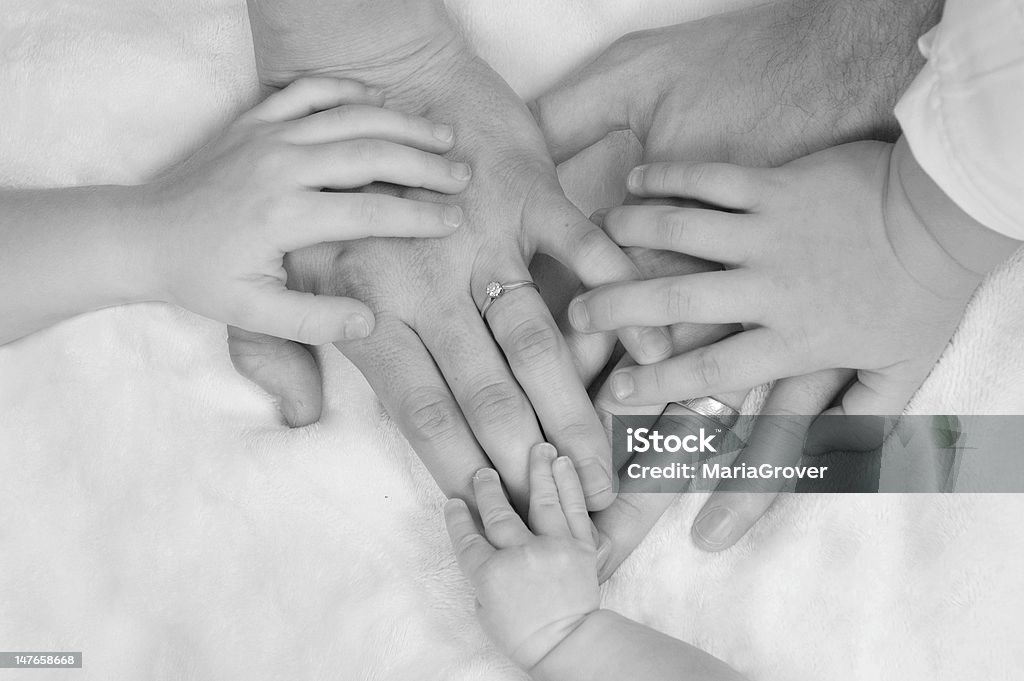 Família Mãos - Royalty-free Mãe Foto de stock