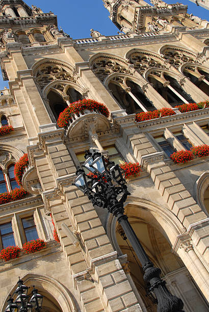 istock Building in Vienna with flowers 147658849