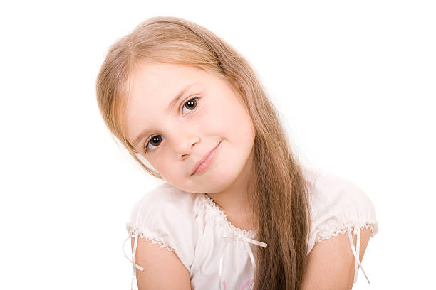 cute little girl stock photo