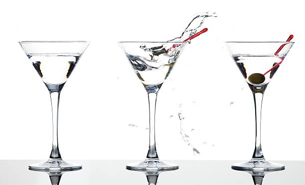 Martini splash stock photo