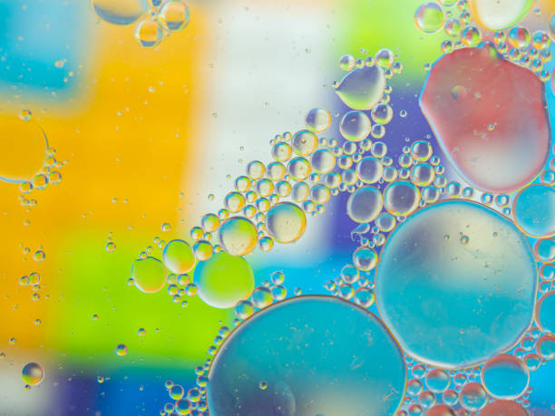 istock A colorful background with bubbles and water droplets. 1476603127