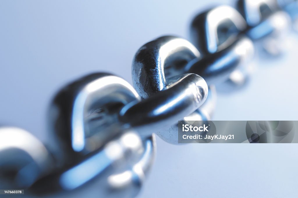 chain chain pulled tight Chain - Object Stock Photo
