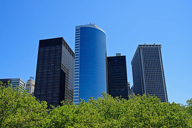 istock Manhattan financial district buildings 147661186