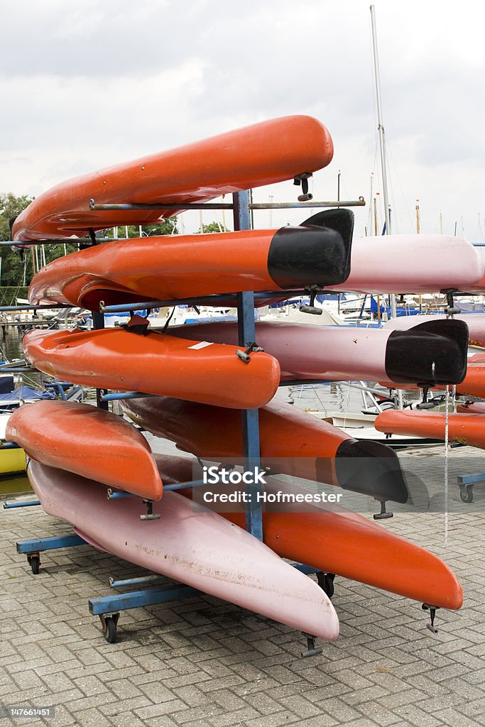 Kayaks en un remolque - Foto de stock de Actividad libre de derechos