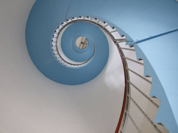 istock The path leads via a spiral staircase to the top 1476614753