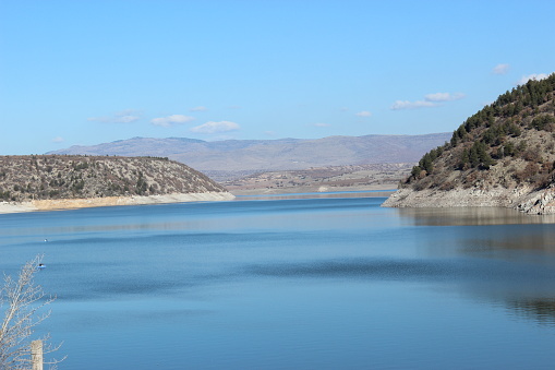 Kurtbogazi Dam in Ankara, Turkiye.