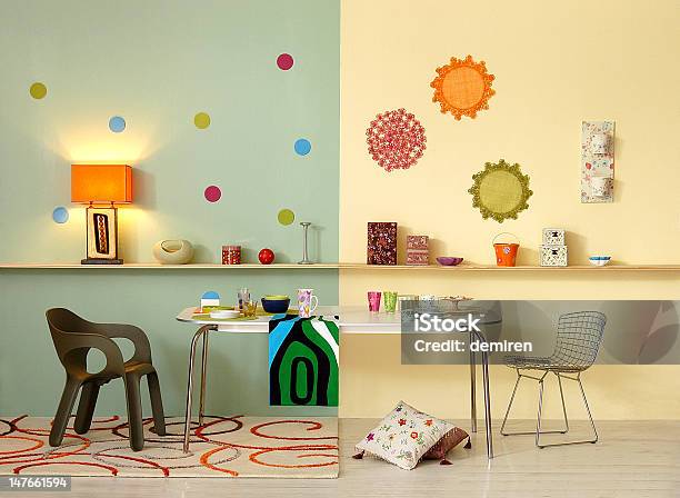 현대적인 내륙발 가정의 방에 대한 스톡 사진 및 기타 이미지 - 가정의 방, 건축, 다중 색상
