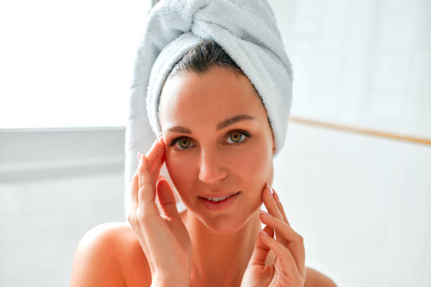 istock Woman in bathroom 1476615961
