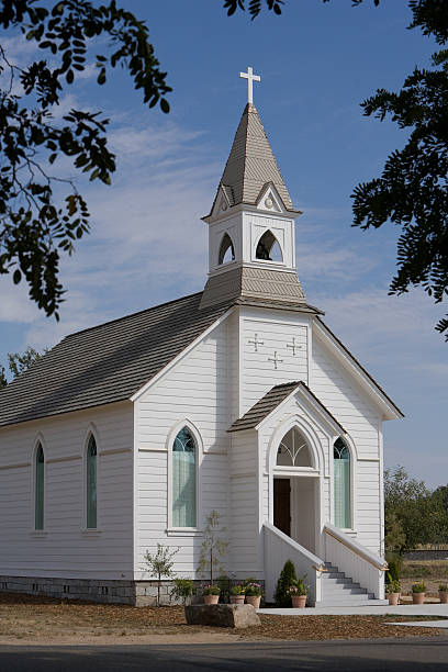istock Little White Church 147662114