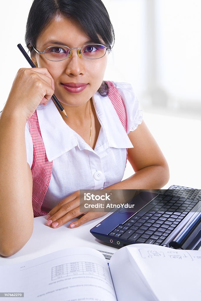 Jovem mulher câmara em class (Turma - Royalty-free 20-24 Anos Foto de stock