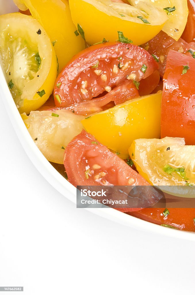 Salada de Tomate com Estragão - Royalty-free Amarelo Foto de stock