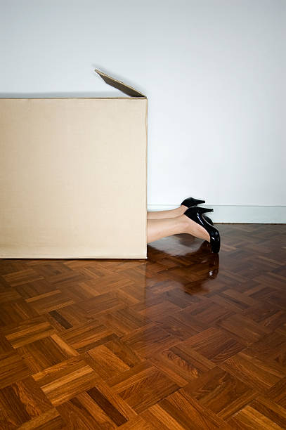 cardboard box stock photo