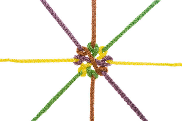 istock Ropes tied in knot 147663306