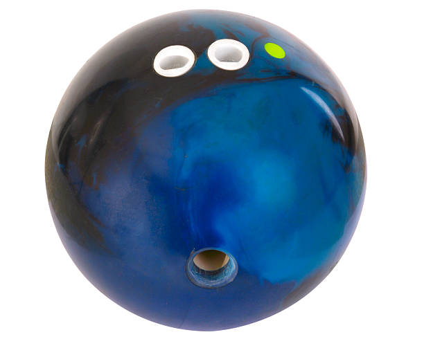 bowling ball with clip-path stock photo