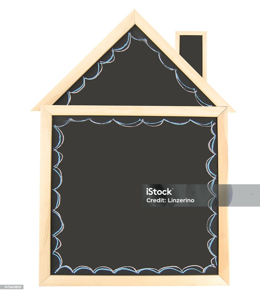 空白メモに残せる黒板ハウス - カスタマイズのロイヤリティフリーストックフォト