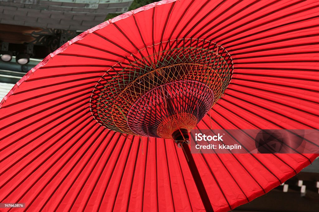 Japanische roten Regenschirm - Lizenzfrei Asiatischer und Indischer Abstammung Stock-Foto