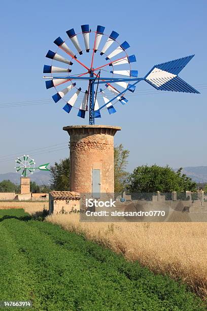 Mallorca Windmill Stock Photo - Download Image Now - Majorca, Windmill, Agriculture