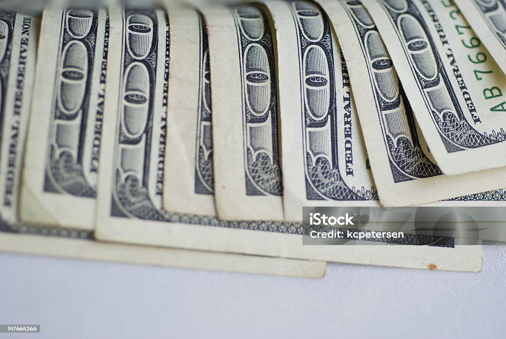 Des centaines de Dollars - Photo de Activité bancaire libre de droits