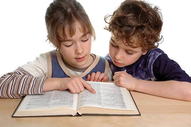 Kids learning stock photo