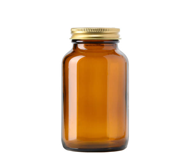 istock Medical glass bottle mockup. Template, empty label. 1476658653