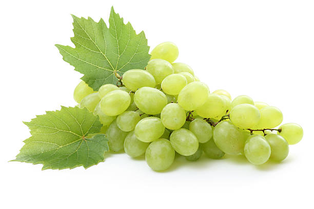 istock A batch of green grapes on a white background 147665988