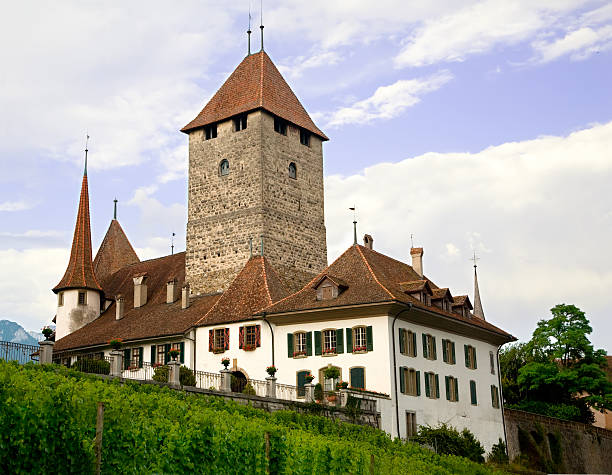 istock Spiez Castle, Bern Canton, Switzerland 147666071