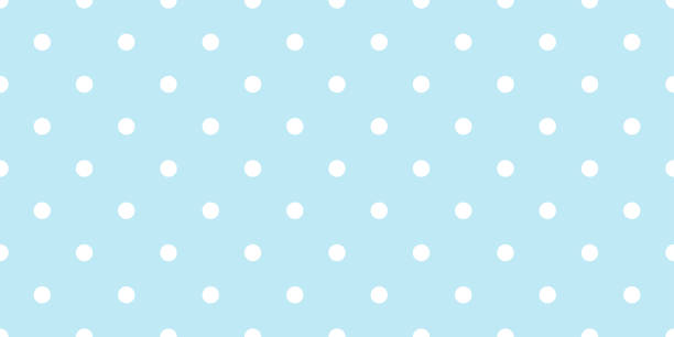 青い水玉のシームレス パターン - toddler点のイラスト素材／クリップアート素材／マンガ素材／アイコン素材