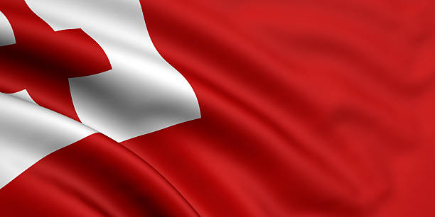 Flag Of Tonga stock photo