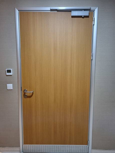 Wooden office door