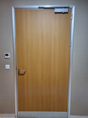 Wooden office door