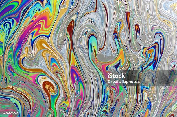 Farbe Reflektionen In Seife Stockfoto und mehr Bilder von Abstrakt - Abstrakt, Farbton, Fotografie