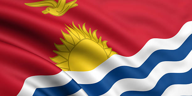 Flag Of Kiribati stock photo